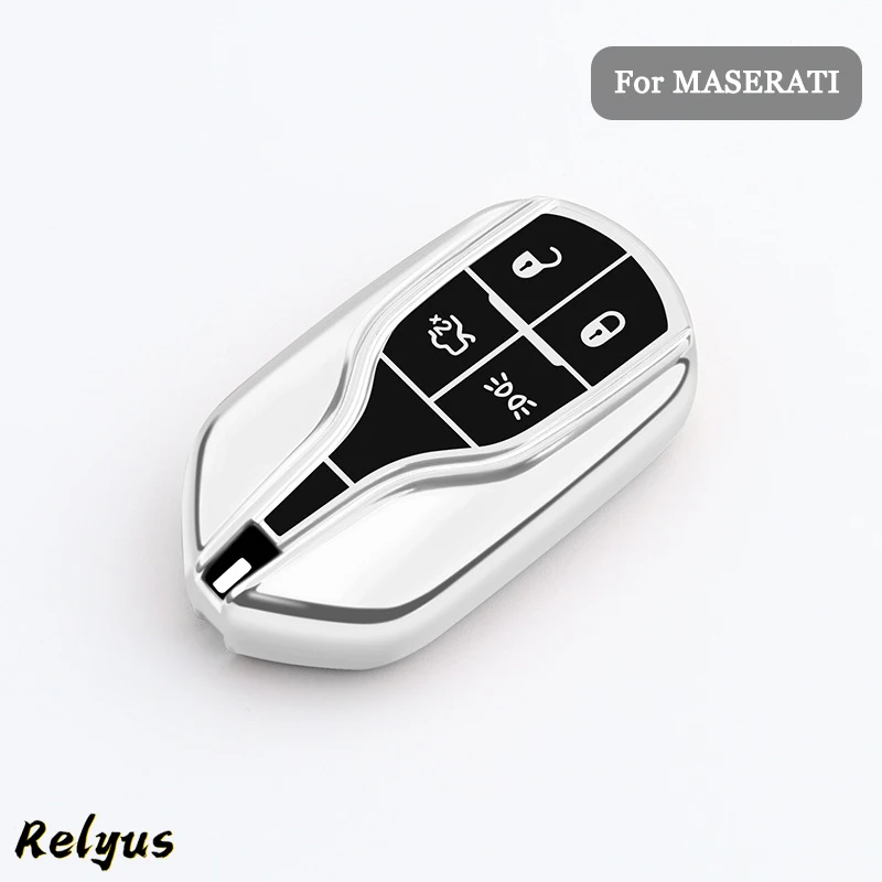 

Car TPU Key Case Cover Key Shell Fob Keychain for Maserati Levante Ghibli Quattroporte Granturismo Auto Accessories