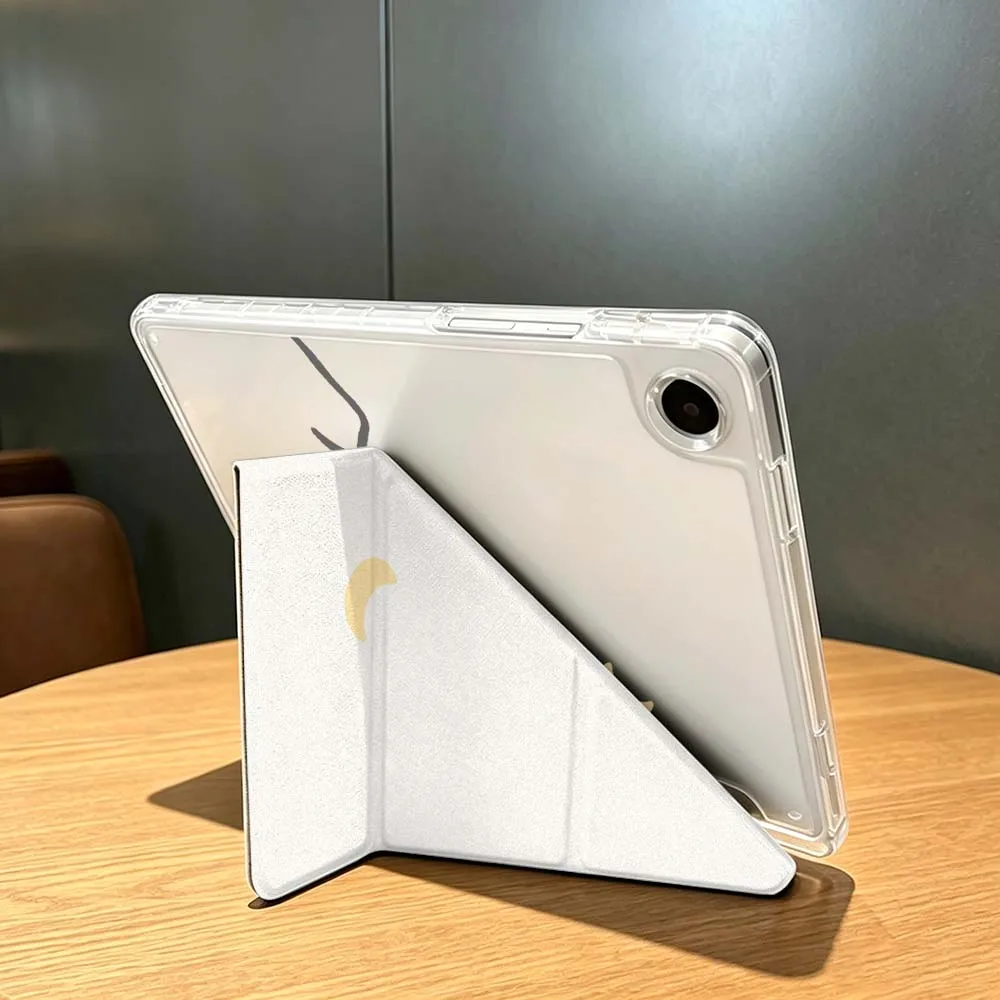 Фото Чехол Sun Half Moon Mountain для Samsung Galaxy Tab A9 A8 A11 S6 S7 S8 S9 S10 FE Plus Lite, прозрачный, Y-образный, складной, для планшета №3