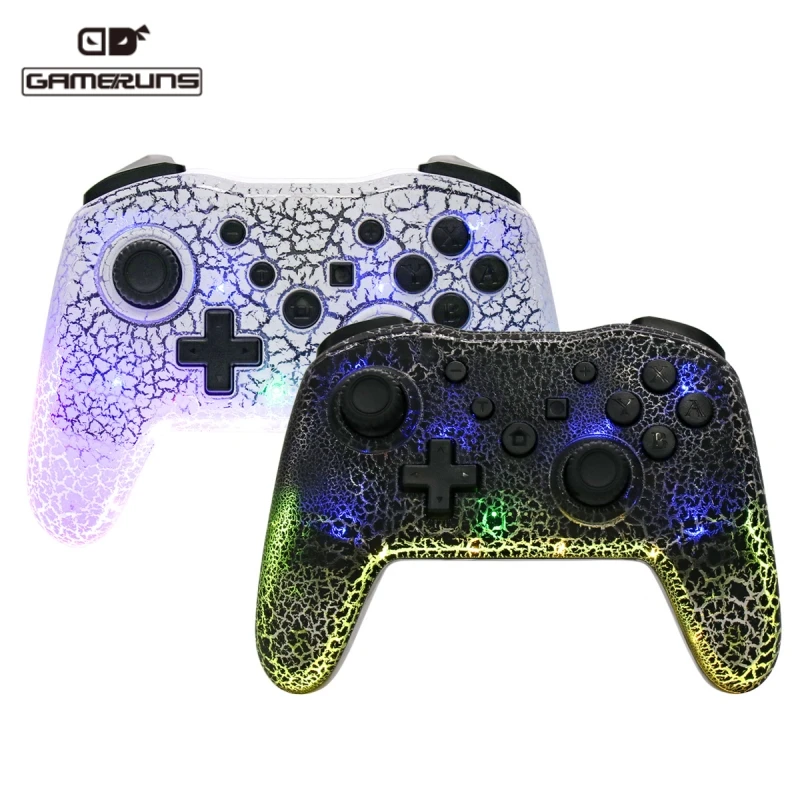 

NS015 RGB Bluetooth-compatible Wireless Gamepad Control For Nintendo Switch/Lite/OLED Turbo Vibration Joystick 6-Axis Controller