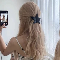 y2k aesthetic star hair clips korean fashion simple bling pink hair accessories kawaii accessories egirl jewelry tiara