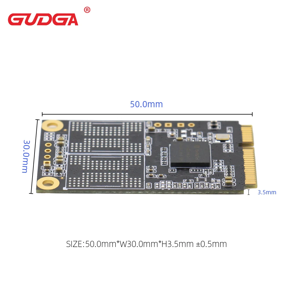 GUDGA mSATA SSD 64 ГБ 256 512 1 ТБ 2 HDD для компьютера 3x5 см Внутренний твердотельный жесткий