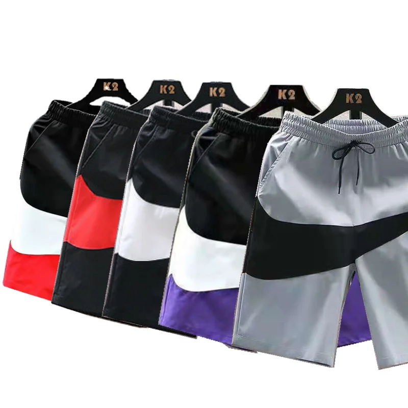 

Sort Pants Men Casual Knee-Lent Oversize Wide Loose ip op Trousers Fitness Beac Sports Runnin Lare Size Joers