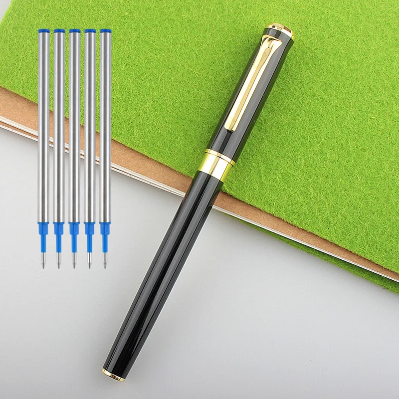 

Hot Selling 988 Best Quality Luxury Writing Roller Ballpoint Pen Business Signature Gift Pen 5PCS Refill