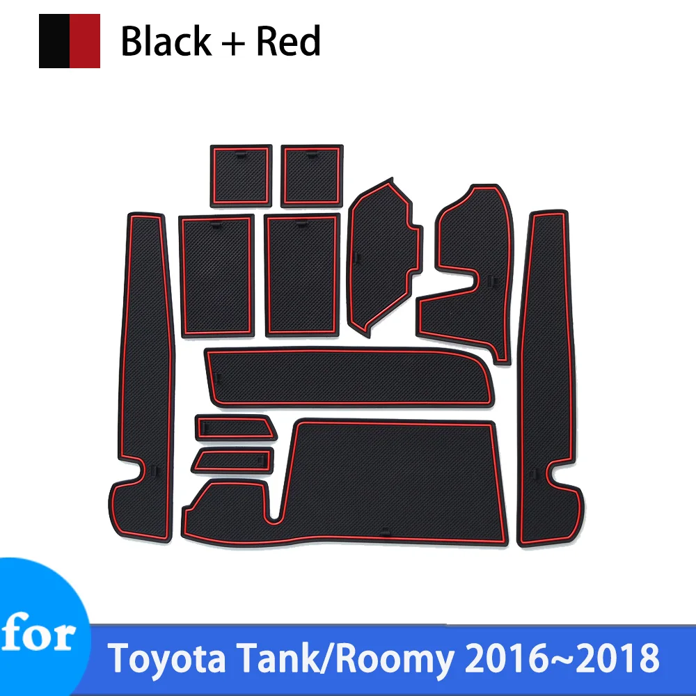 

Резиновый коврик, дверной паз для Toyota Tank Roomy M900 2016 2017 2018 Daihatsu Thor, противоскользящий слот для ворот, автомобильные наклейки, аксессуары