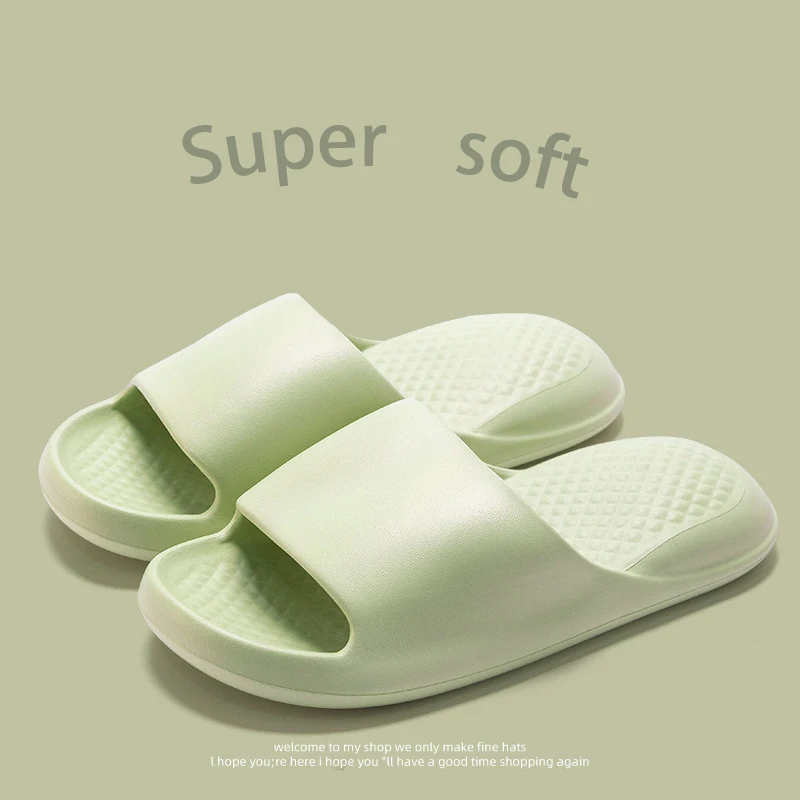 

Soft Sole Feet Treading Thick Sole Slippers Women Summer Outwear Couple Bathroom Slippers Home Indoor Male Air Cushion C