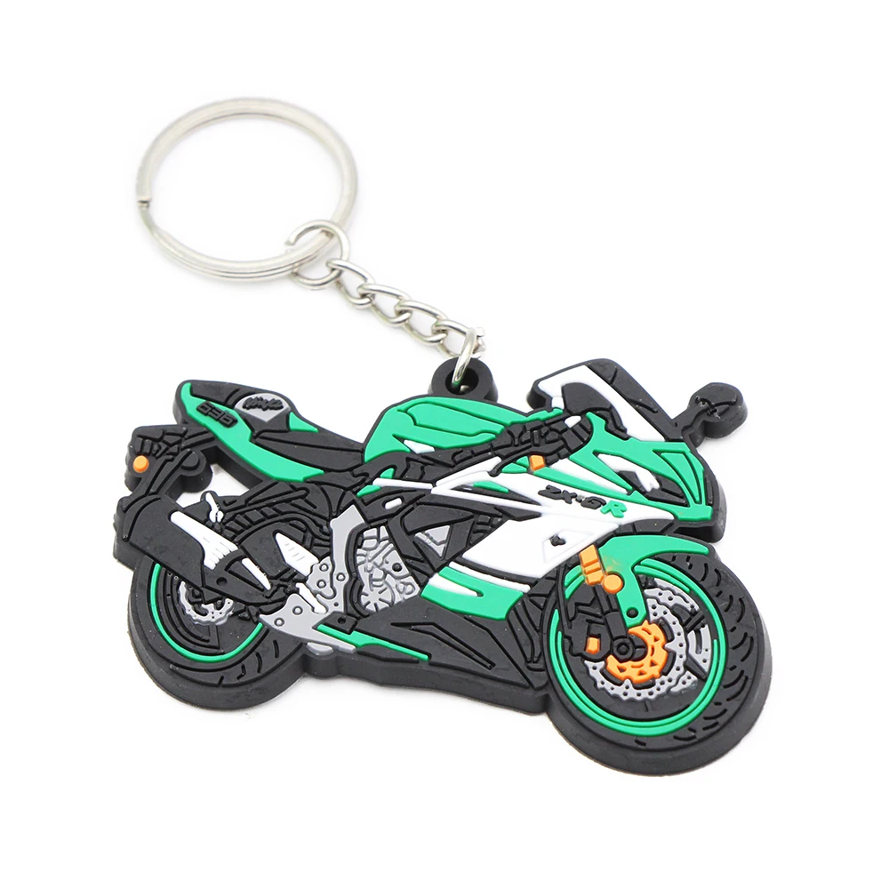 

Модные брелки из мягкой резины, брелок для мотоцикла для Yamaha, Honda, Kawasaki, SUZUKI, брелок для ключей, сувенирный подарок