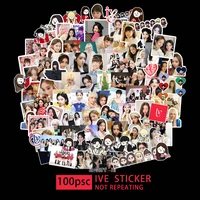 100pcsset kpop ive sticker postcard new album korean fashion cute group idol cards photo prints pictures fans gift