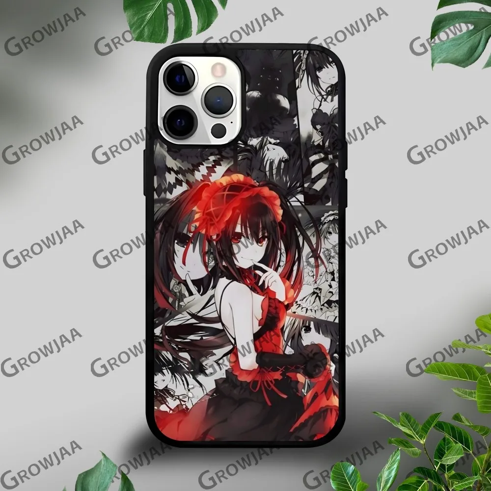 Чехол для телефона Tokisaki Kurumi Date A Live iPhone 16 15 14 13 12 11 Pro Xs Max Mini Plus Celulares Hard Funda