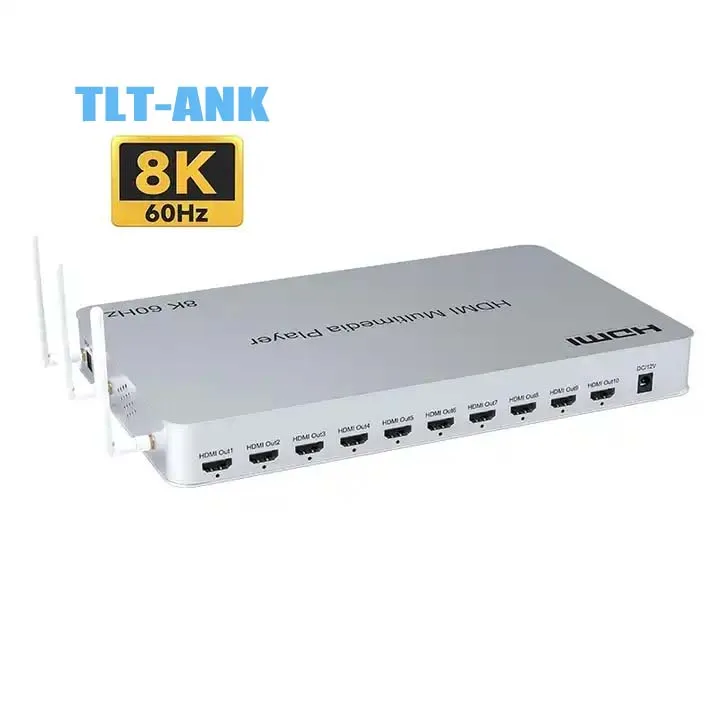 8K 60 Гц HDR 10-полосный HDMI медиаплеер для Android автомобильного ТВ SPDIF Wifi USB