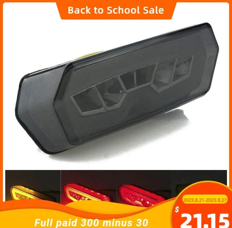 

Motorcycle LED Brake Tail Light For Honda Grom MSX125 CBR650F 2014-2016 Rider LED Tail Lamp Smoke Rear Turn Signal Lights