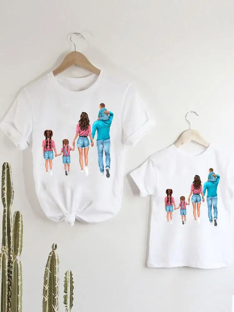 

Sweet Love Dad Trend Tee T-shirt Family Matching Outfits Women Mom Mama Clothes Girls Boys Kid Child Summer Tshirt Clothing