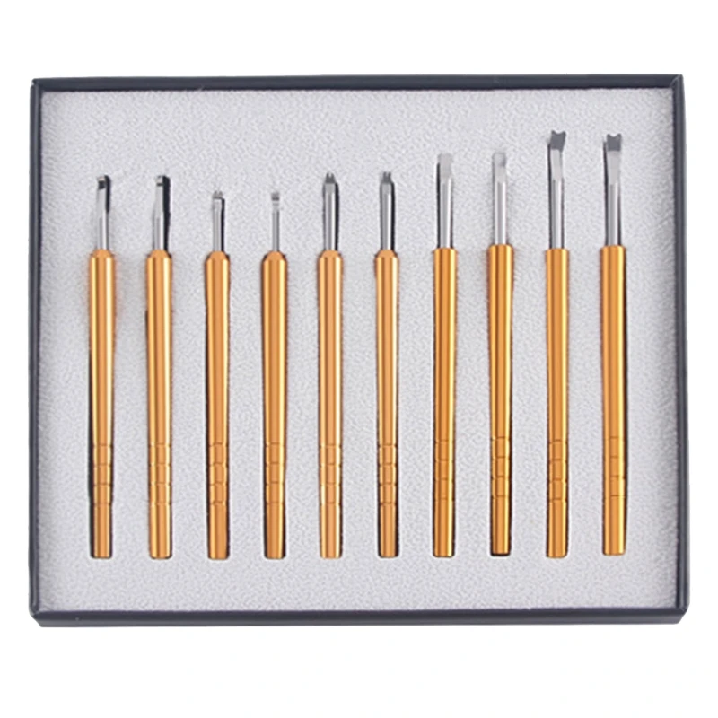 10 Pcs/Set Watch Needle Remover Kit Practical Watch Hands Removers Needle Shovel Watch Repairing Tool for Watchmakers