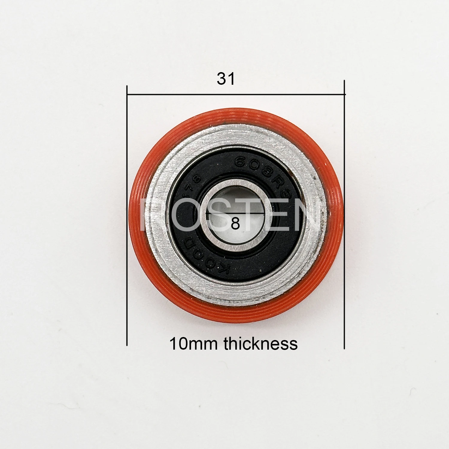 

5 шт. 31x8x10 мм, резиновое колесо для обрезки кромок заподлицо для кромкооблицовочного станка Nanxing