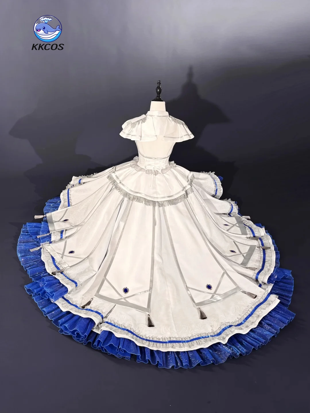 Фото Серия косплей-костюмов: Date A Live-White Queen (Куроми Токисаки) — Платье цвета королевского сапфира, великолепный костюм для косплея, полный комплект KKcos №3