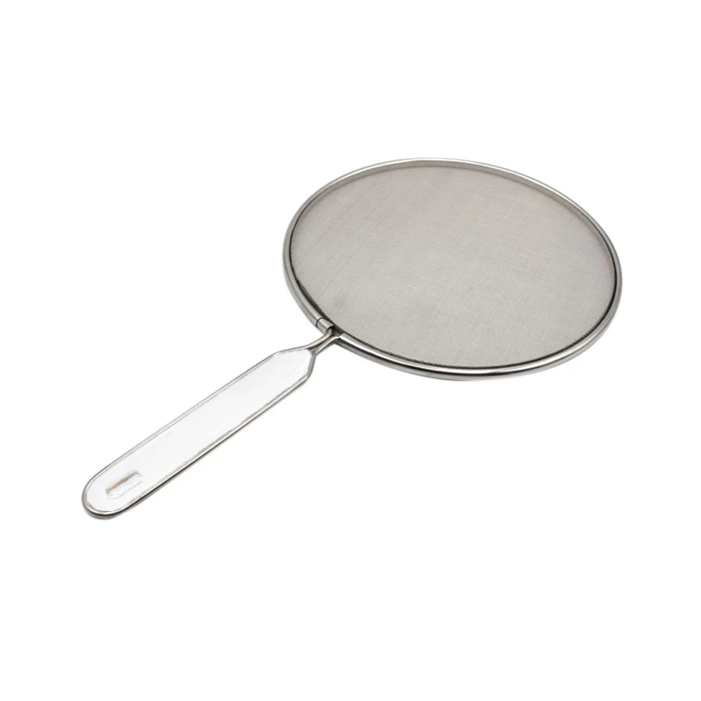 

Смазка брызговик Защита экрана для сковороды из нержавеющей стали плоская масляная сетка брызговик крышка сковороды 25 см