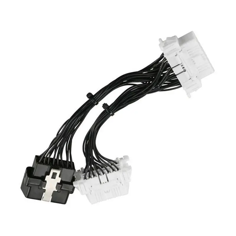 Фото AB98-16-контактный OBD2 Obdii OBD2 Удлинительный кабель-сплиттер Один штекер-два Женский Y-кабель Удлинительный кабель-сплиттер OBD2 №2