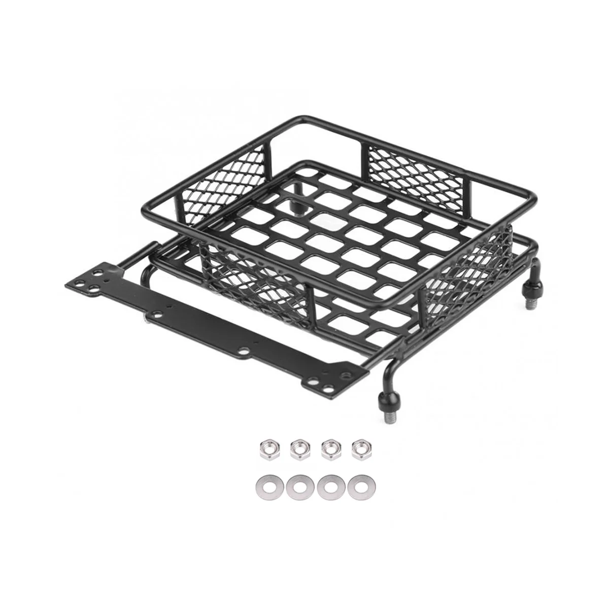 

Metal 113X108mm Luggage Carrier Roof Rack for Axial SCX10 Traxxas TRX4 RC4WD D90 Tamiya CC01 1/10 RC Crawler Car