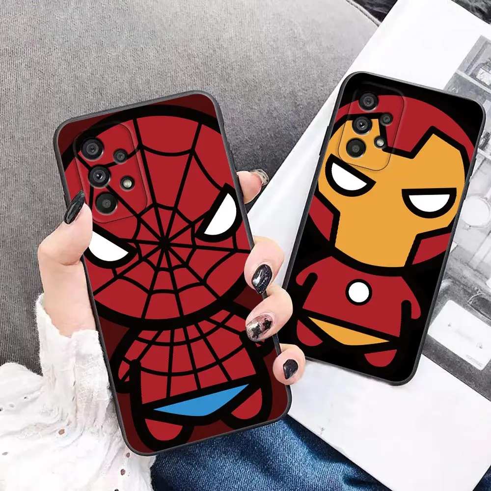 

Marvel Cartoon Heros SpiderMan Case For Samsung A72 A52 A32 A02s A12 A42 A71 A51 A31 A21 A11 A01 A02 A03 5G 4G Silicone Cover