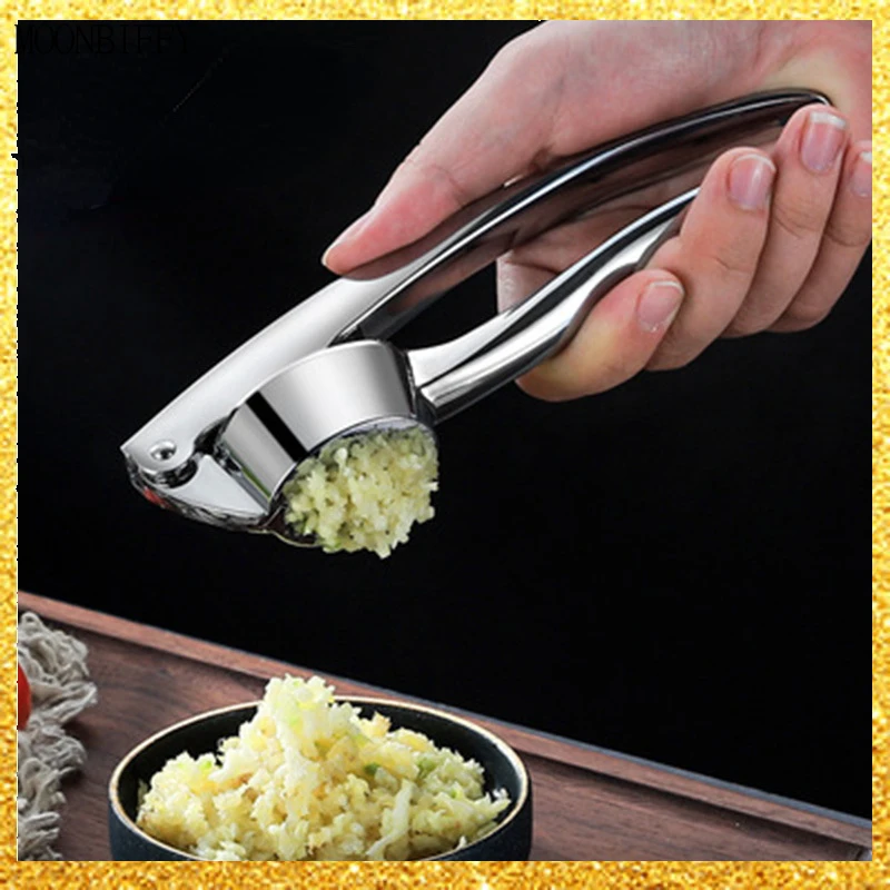 Zinc Alloy Garlic Press Manually Mashed Garlic Machine Garlic Crusher Handheld Cooking Ginger Crusher Kitchen Tools