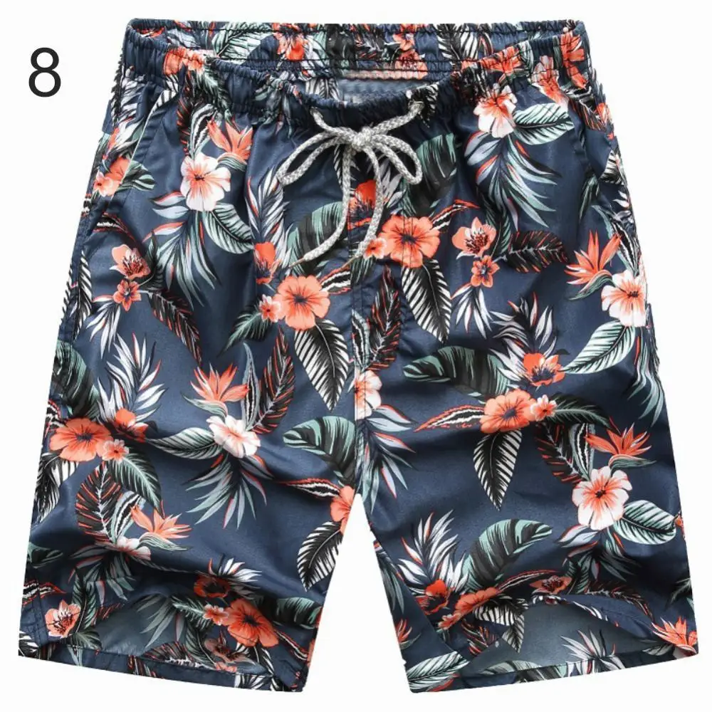 

Summer Beach Men Shorts Colorful Drawstring Plus Size Men Swimming Trunks Comfortable Breathable Beach Shorts for Swimming
