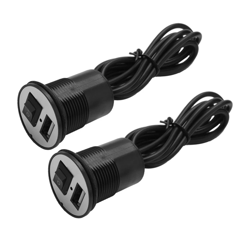 

Универсальное USB-зарядное устройство для мотоцикла, 2 шт., 12-24 В