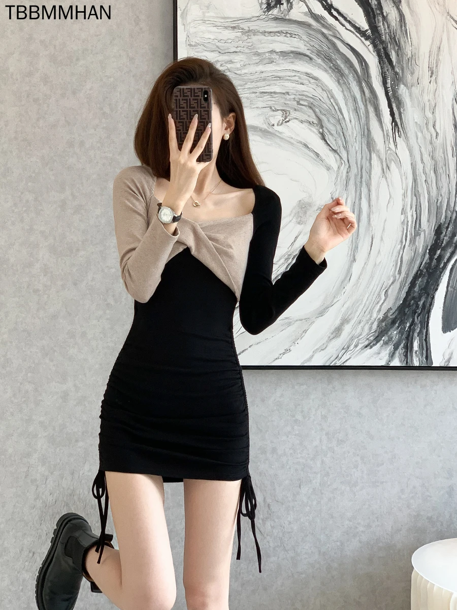 

Мини-платье для вечеринок, женское сексуальное Клубное облегающее элегантное платье, Офисная Женская верхняя одежда, повседневное цельное ...