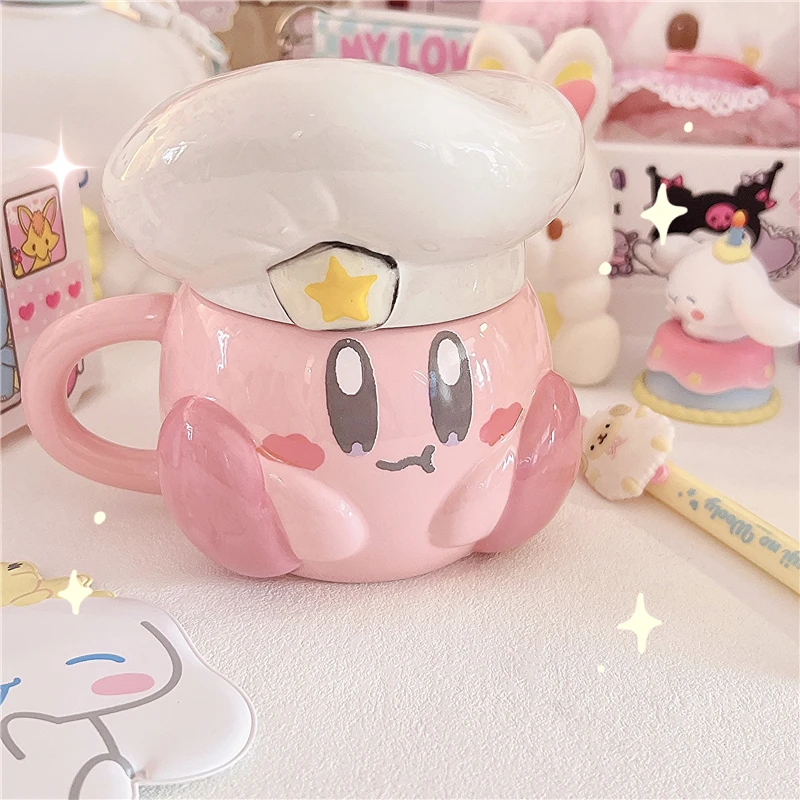 

Kawaii Kirby Games аниме хобби Kirby crossгардеробный морской мультфильм милые японские керамические кружки для завтрака кружки для воды