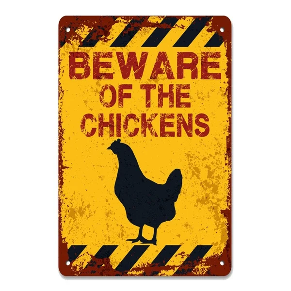 

Остерегайтесь цыплят, птиц, Настенный декор, ферма, животные, подарок, винтажный металлический знак, декор для гаража, дома, бара, паба, магаз...