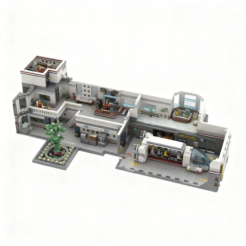 Фото 3716 деталей MOC Creator Pleasure Haven Space Station - модель для сборки из строительных блоков для взрослых, рождественский подарок, подарок на день рождения, конструктор. №1
