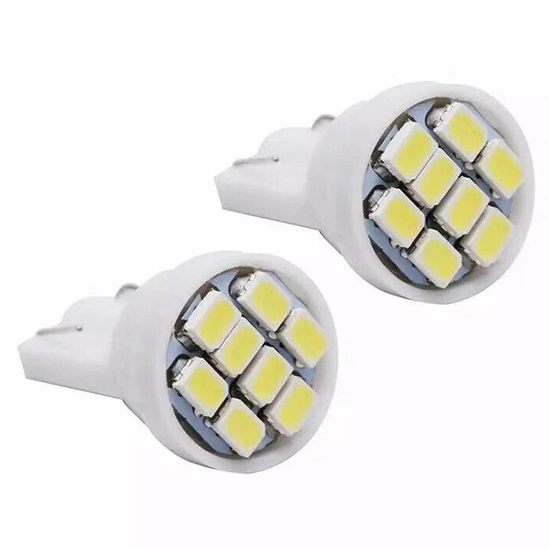 50 шт. яркие белые лампы T10 8SMD для внутреннего интерьера W5W 194 158 168 2825 K