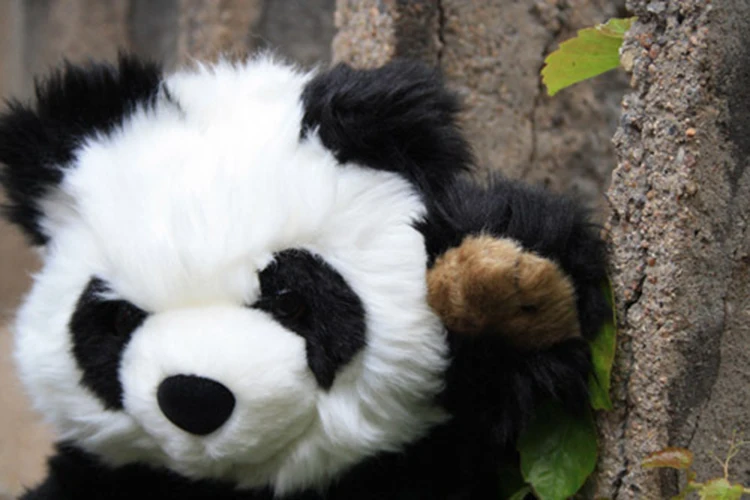 40 см большая оригинальная Реалистичная игрушка-панда Имитация животных плюшевая