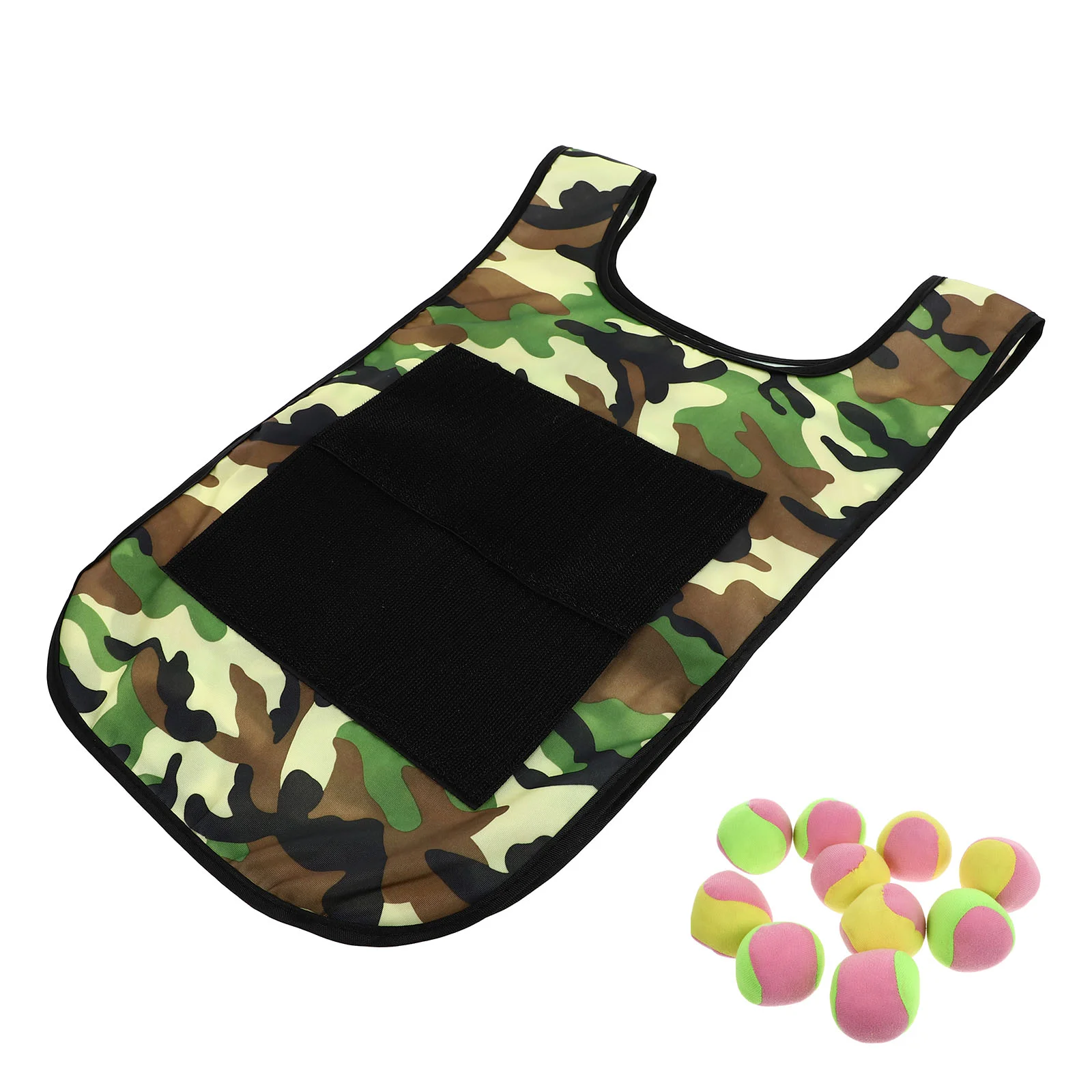 

2 Sets Outdoor Sticky Balls Sticky Vests Game Props for Training Team Game (Assorted Color)