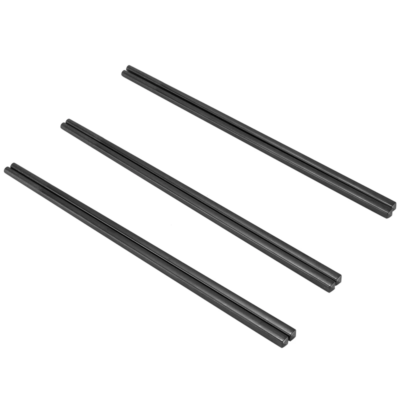 

10 пар, многоразовые палочки для еды, Стекловолоконные палочки, 9,5 дюйма, Нескользящие палочки для начинающих