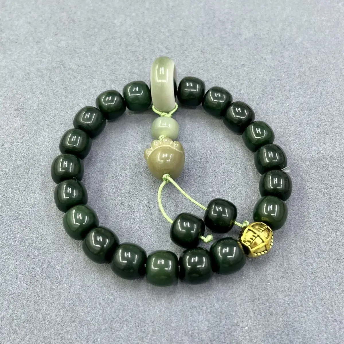 Новый оригинальный браслет Bodhi в стиле ретро натуральная змея зеленая ручная