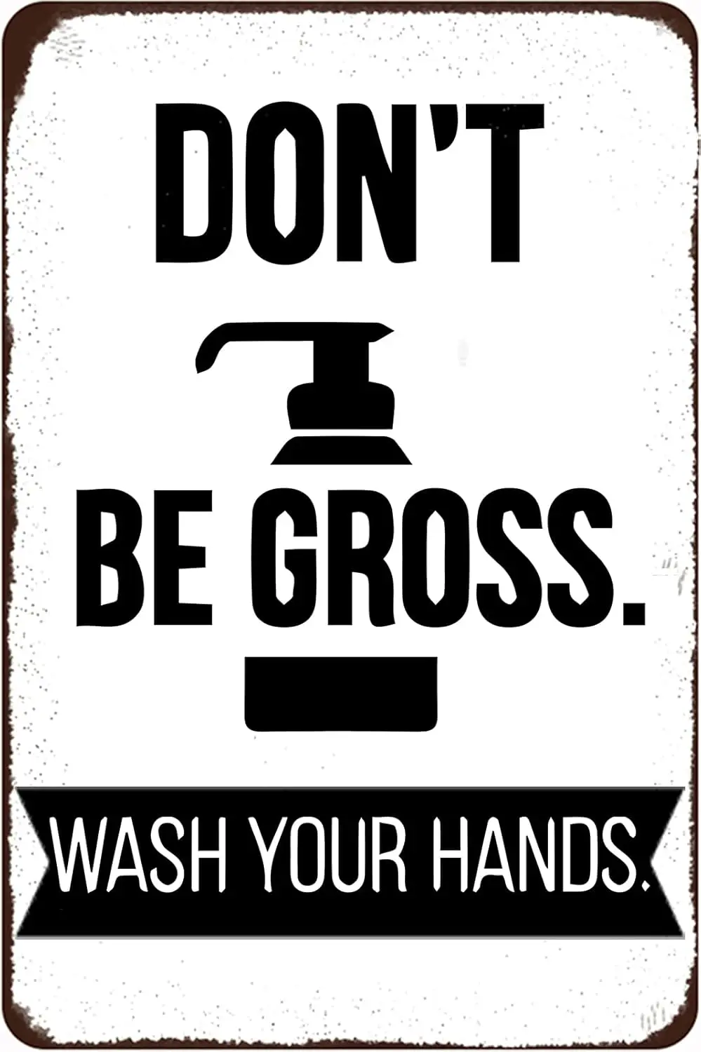Забавная спальня Tn Sgn Don't Be Gross Wsh Your Hnds Metl Vntge Bthroom Wll Decortons для дома Cfe Br Restroom Sgns 8x12 nc