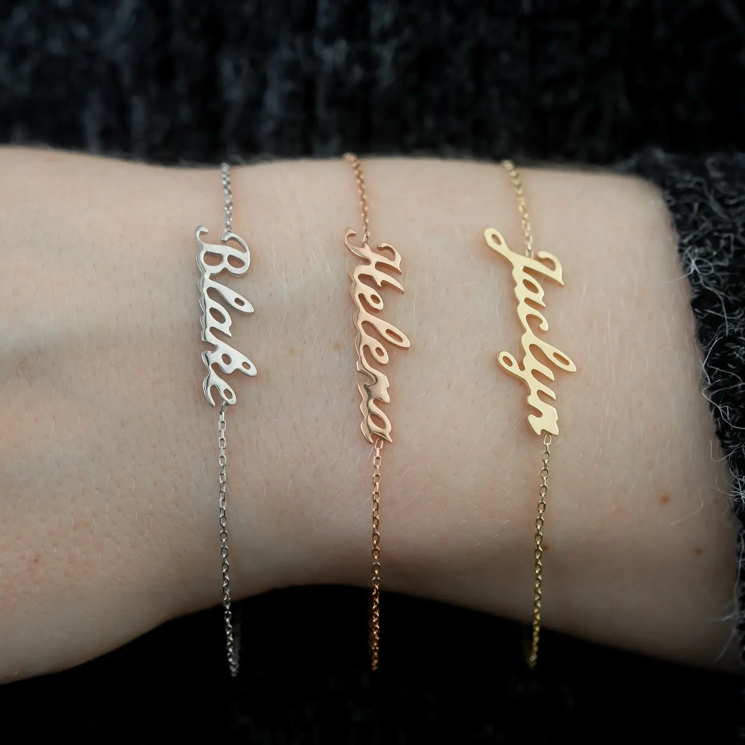 

Custom Name Bracelet •Custom Actual Handwriting Jewelry•Personalized Name Bracelet•Personalized Bracelet•Personalized Gift Women