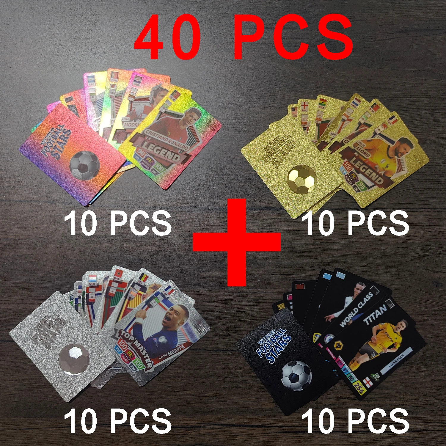 Новые открытки с изображением футбольной звезды коллекционные пластиковые