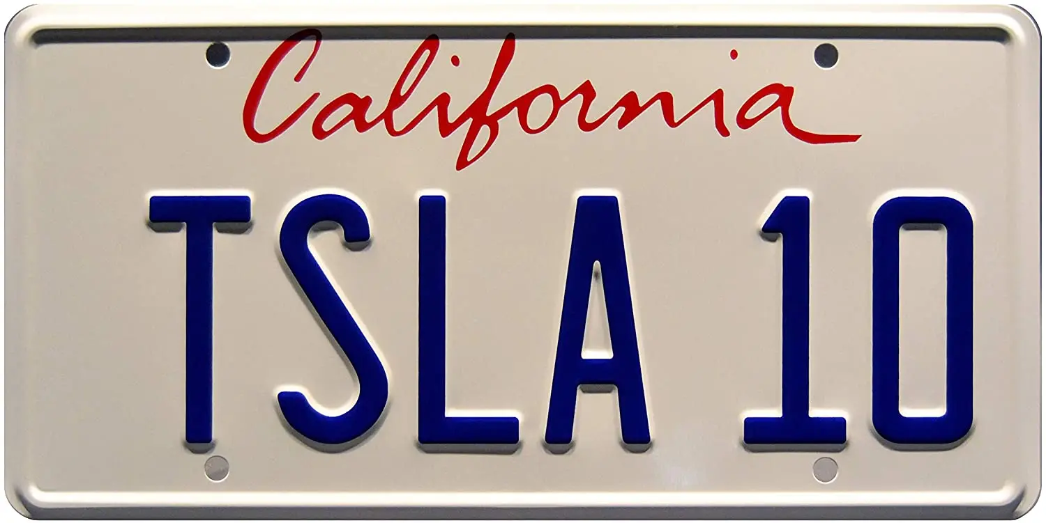 

Celebrity Machines SpaceX Falcon Heavy | TSLA 10 | Metal Stamped License Plate
