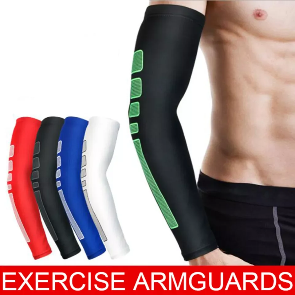 

Antiskid Silicone Riding Cycling Arm Sleeves Basketball Armband Sport Elbow Wrist Men Women Anti-UV Cuff Running Arm Warmer