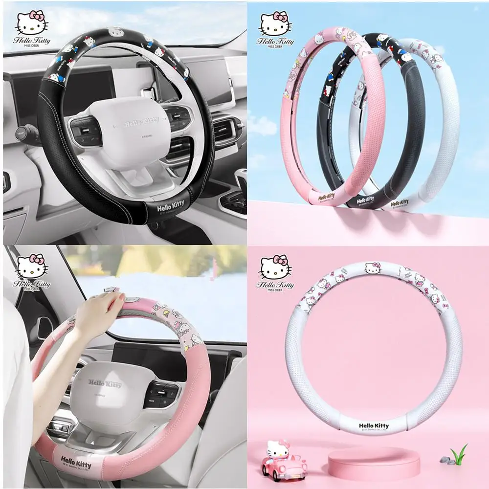 

Four Seasons General Motors Steering Wheel Cover Anti-Slip Sweat-Absorbing Cartoon Kawaii Grips As Gifts
