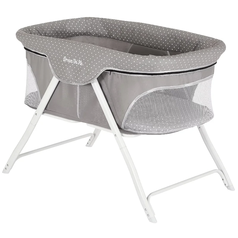 

Traveler Portable Bassinet, Twinkle Children's Bed Bases & Frames Lightweight Ventilated Mesh Sides Simple To Remove and Fold