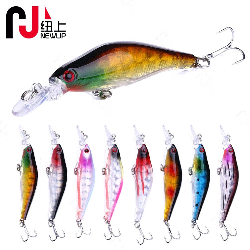 

New 8cm/6.3G Laser Lure Mino Bait Wholesale 8 Colors Superbait Fishing Lure