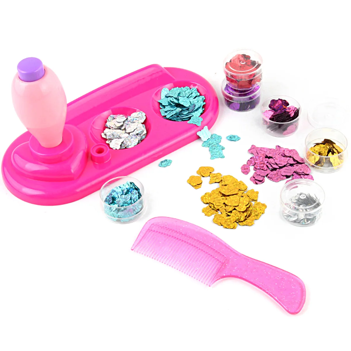 

Sequin Bedazzler Set Sequin Styling Tool Comes with Absorb Sequin Tool 70 Sequins Comb Sequin Slot DIY Hair Styling Tool