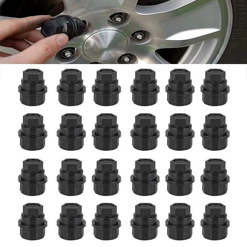 24Pcs Lug Nut Cap Covers For Chevrolet GMC 1500 2500 Full Siize Truck Replace 15646250 6116071 711025 99956 999561
