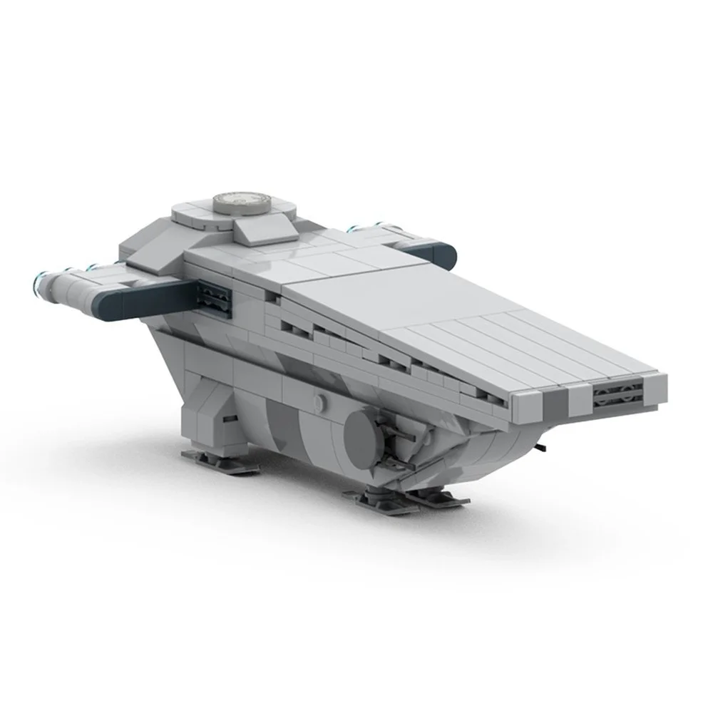 

MOC Fleet Dropship Buidling Block Kit Soldier Transport Troopship Craft Ship Cruiser Space Wars Brick Model Kid Toy Gift