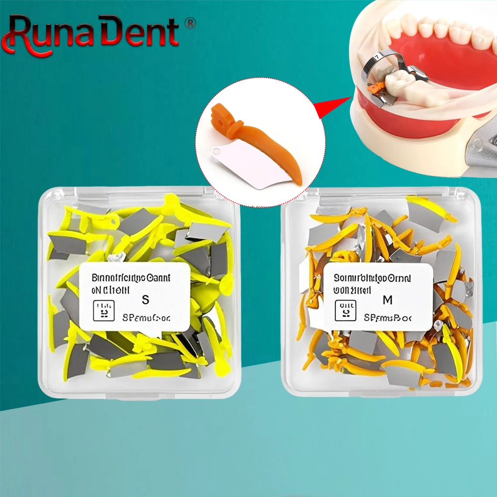 50 шт. клинья для стоматологических крыльев межпроксимальное лезвие стальная