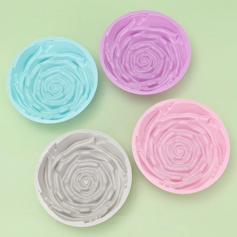 3D Цветочный поднос для выпечки силиконовые формы торта форма пиццы мусса большая