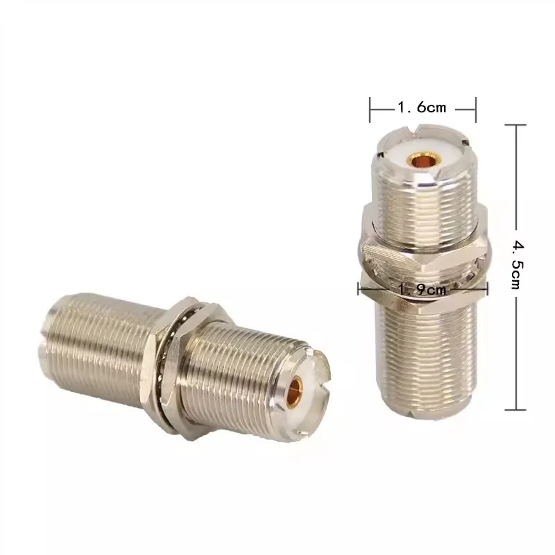 2 шт. контейнерная продукция Адаптер f Güven Jack Porca коаксиальный преобразователь