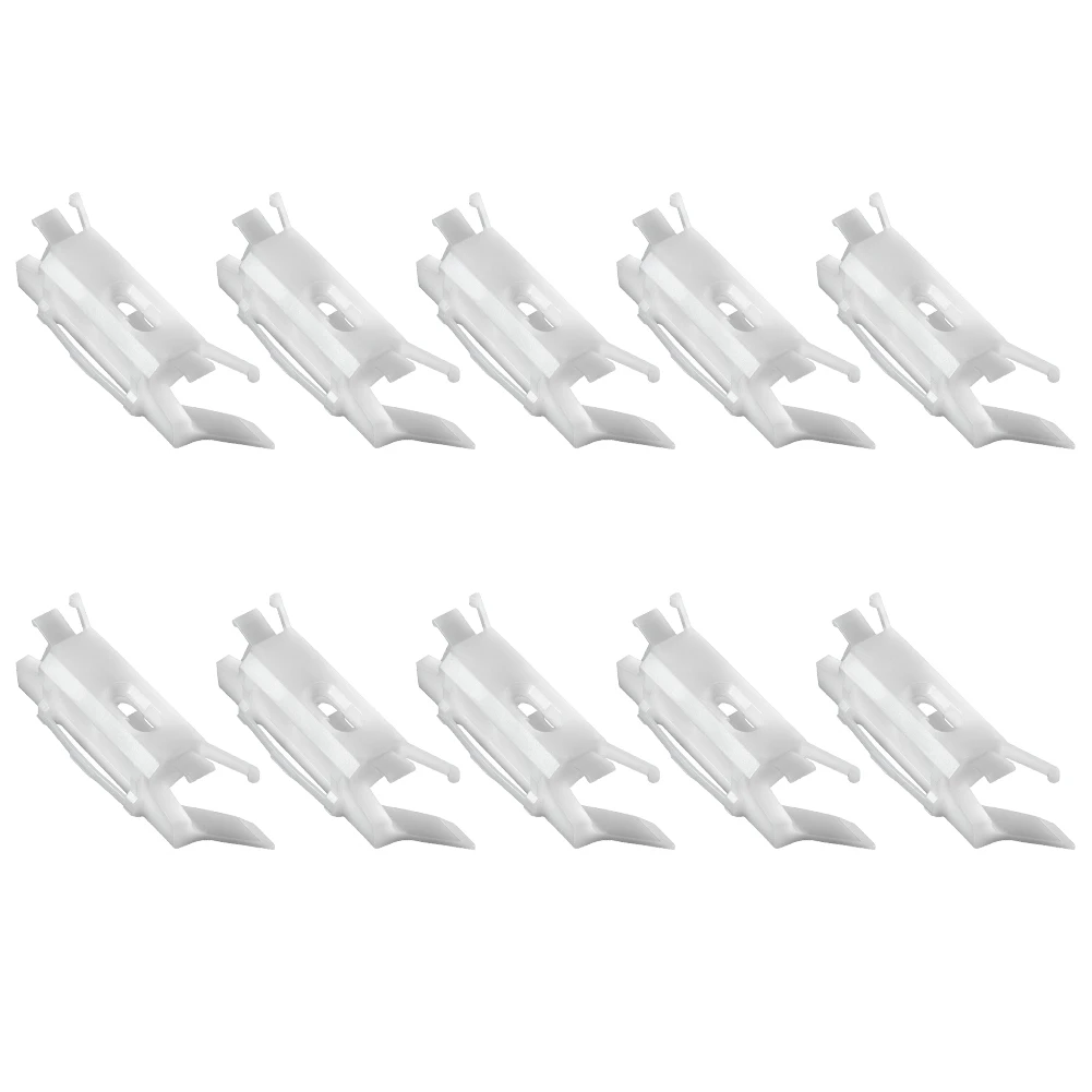 

10Pcs For Honda For Accord Civic For Acura Windshield Roof Moulding Clips White ABS Roof Strip Buckle Interior Fastener Parts