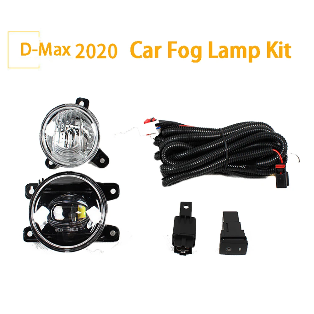 

1pair LED Fog Light Halogen Fog Lamp For Isuzu D-Max Dmax 2003-2020 Foglights Car Fog Lamp Kit Car Lights Accessories